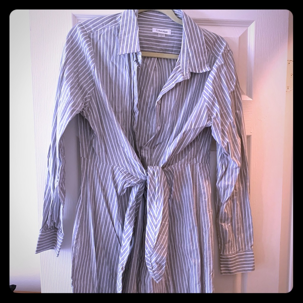 Calvin Klein Tie-Waist Dress - SZ 12